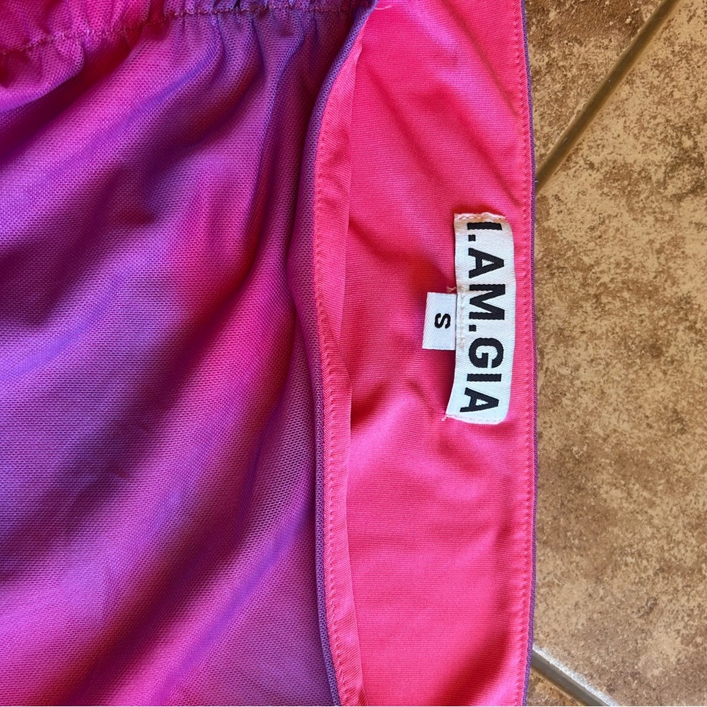 I.AM.GIA Vibrant Pink and Purple Skirt